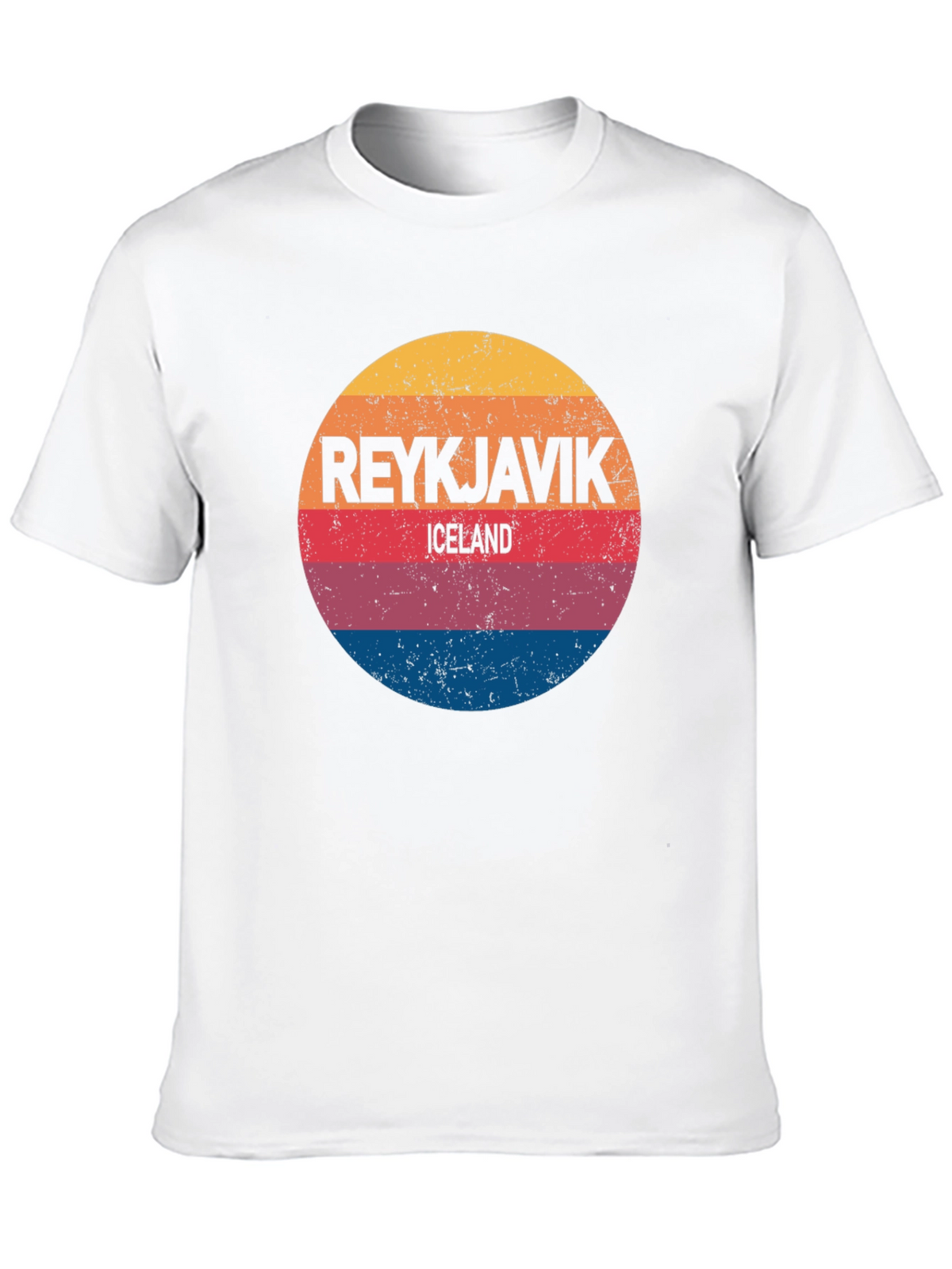 Reykjavik Iceland Retro Style T-Shirt