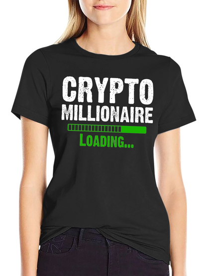 Crypto Millionaire Loading T-Shirt - Black