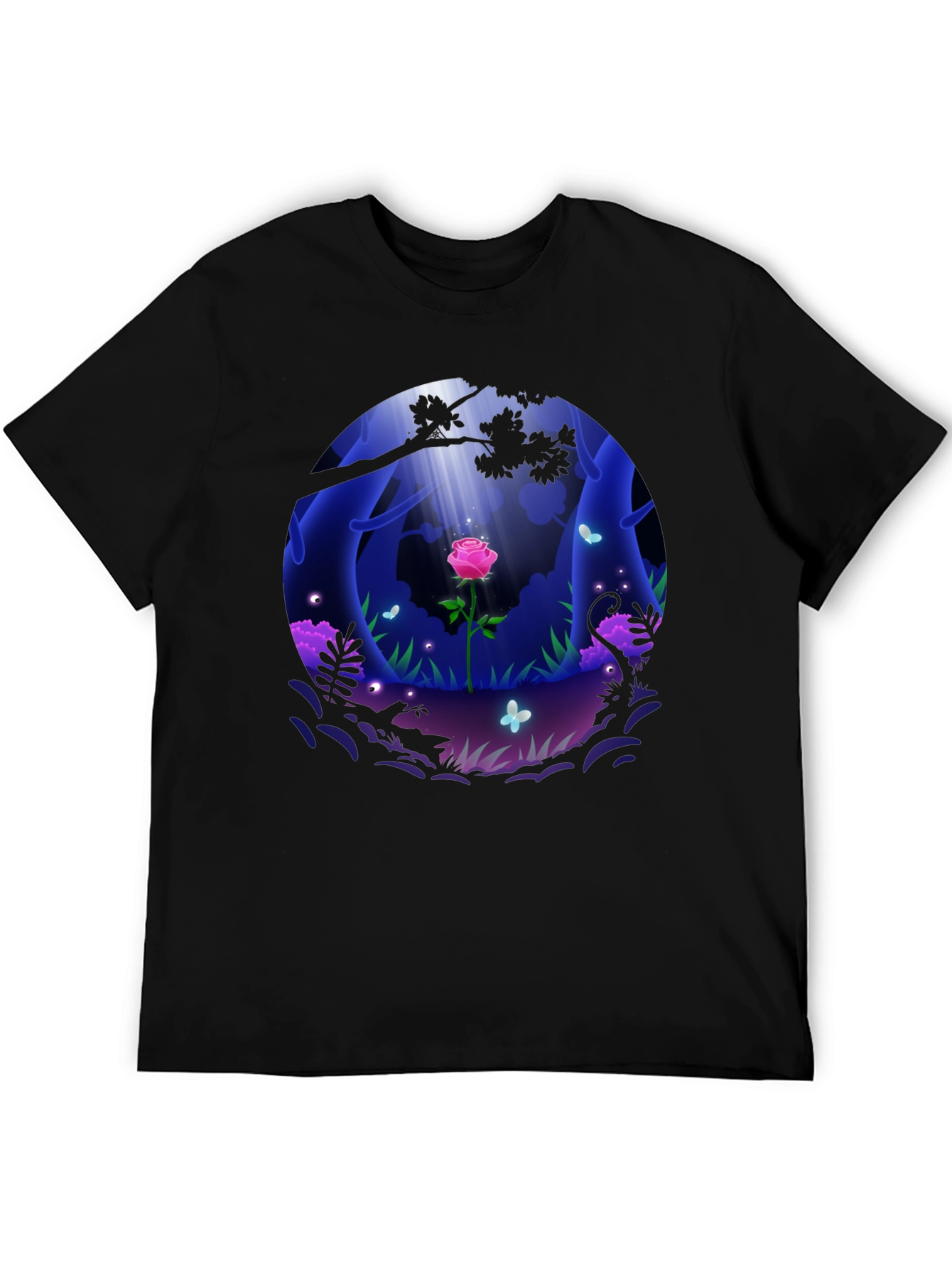 Enchanted Rose Forest Graphic Tee