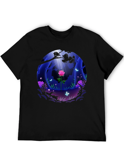 Enchanted Rose Forest Graphic Tee