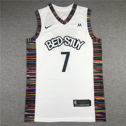 Men's Brooklyn Nets Kevin Durant #7 White Swingman Jerseys - City Edition