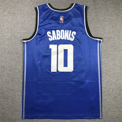 Men's Sacramento Kings Domantas Sabonis #10 Blue 2023/24 Swingman Jerseys - City Edition