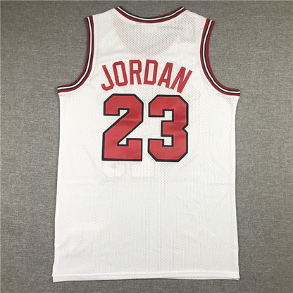 Men's Chicago Bulls Michael Jordan White 1984-85 Hardwood Classics Jerseys