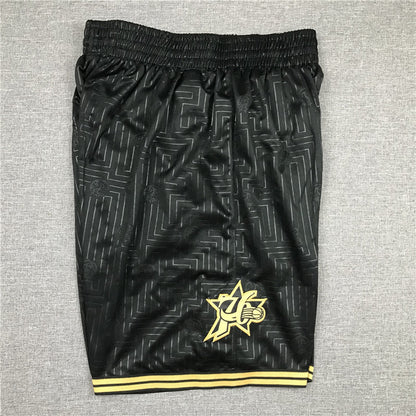 Men's Philadelphia 76ers Rat Year Limited Edition Black Basketball Shorts1