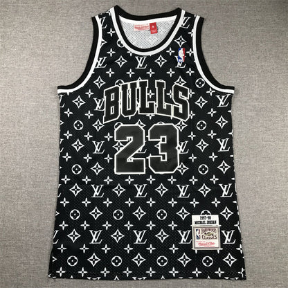 Men's Chicago Bulls Michael Jordan Mitchell & Ness Black 1997-98 Hardwood Classics Authentic Jerseys