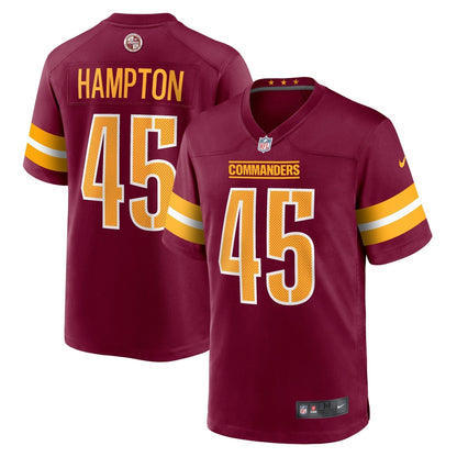 Dominique Hampton Washington Commanders Nike  Game Jersey -  Burgundy