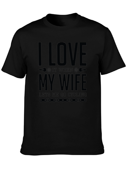 I Love My Wife Cycling T-Shirt