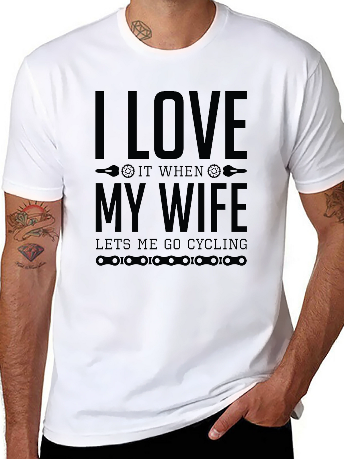 I Love My Wife Cycling T-Shirt