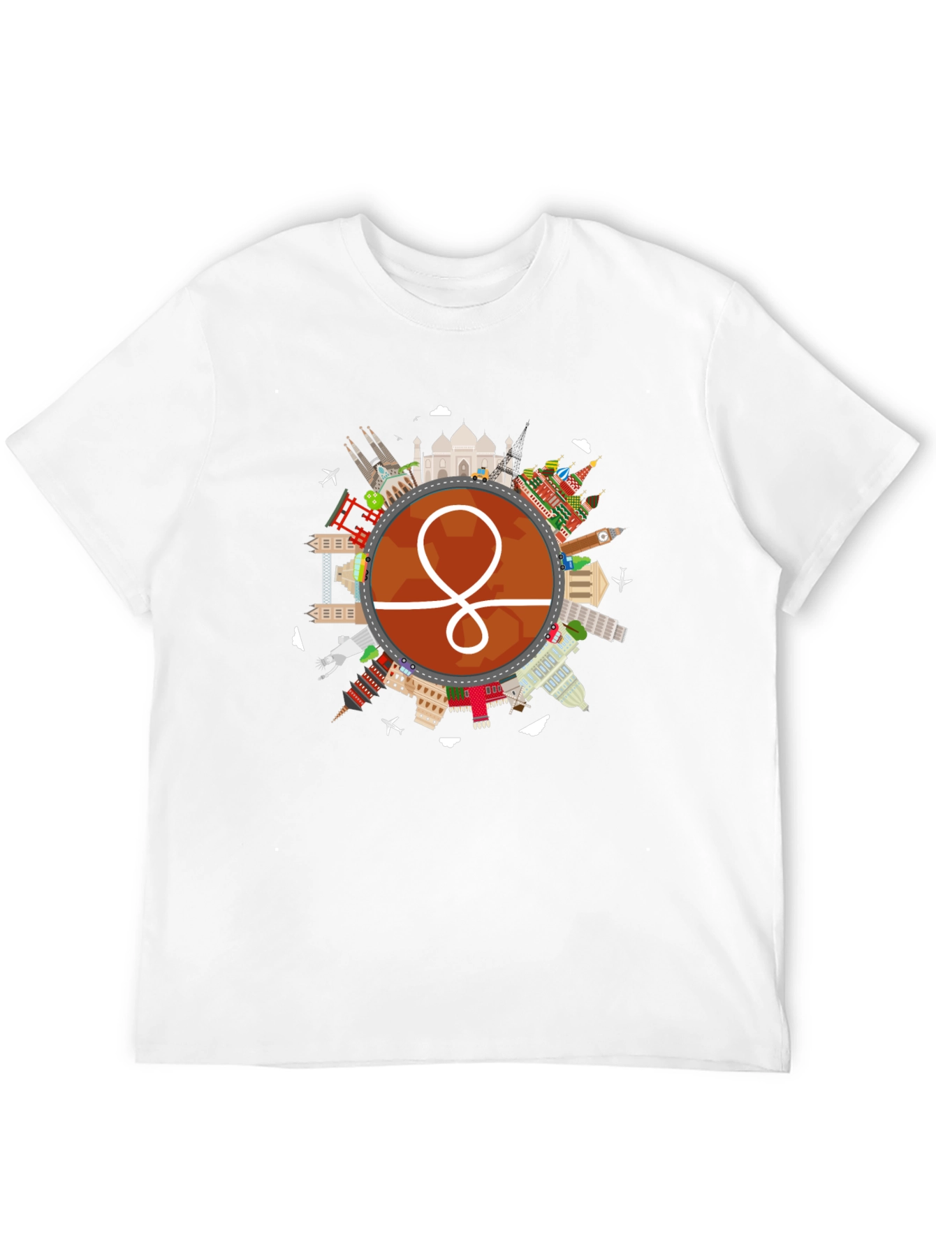 World Traveler Graphic Tee - Black Unisex Shirt