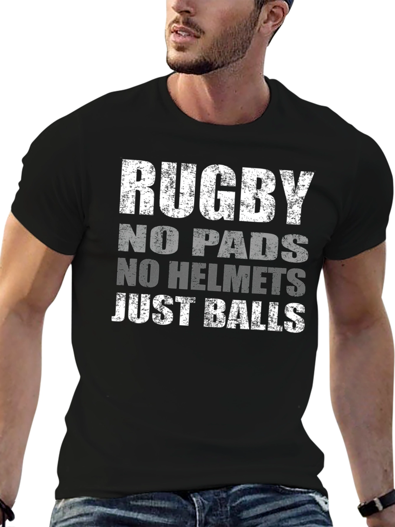Rugby No Pads No Helmet Just Balls T-Shirt