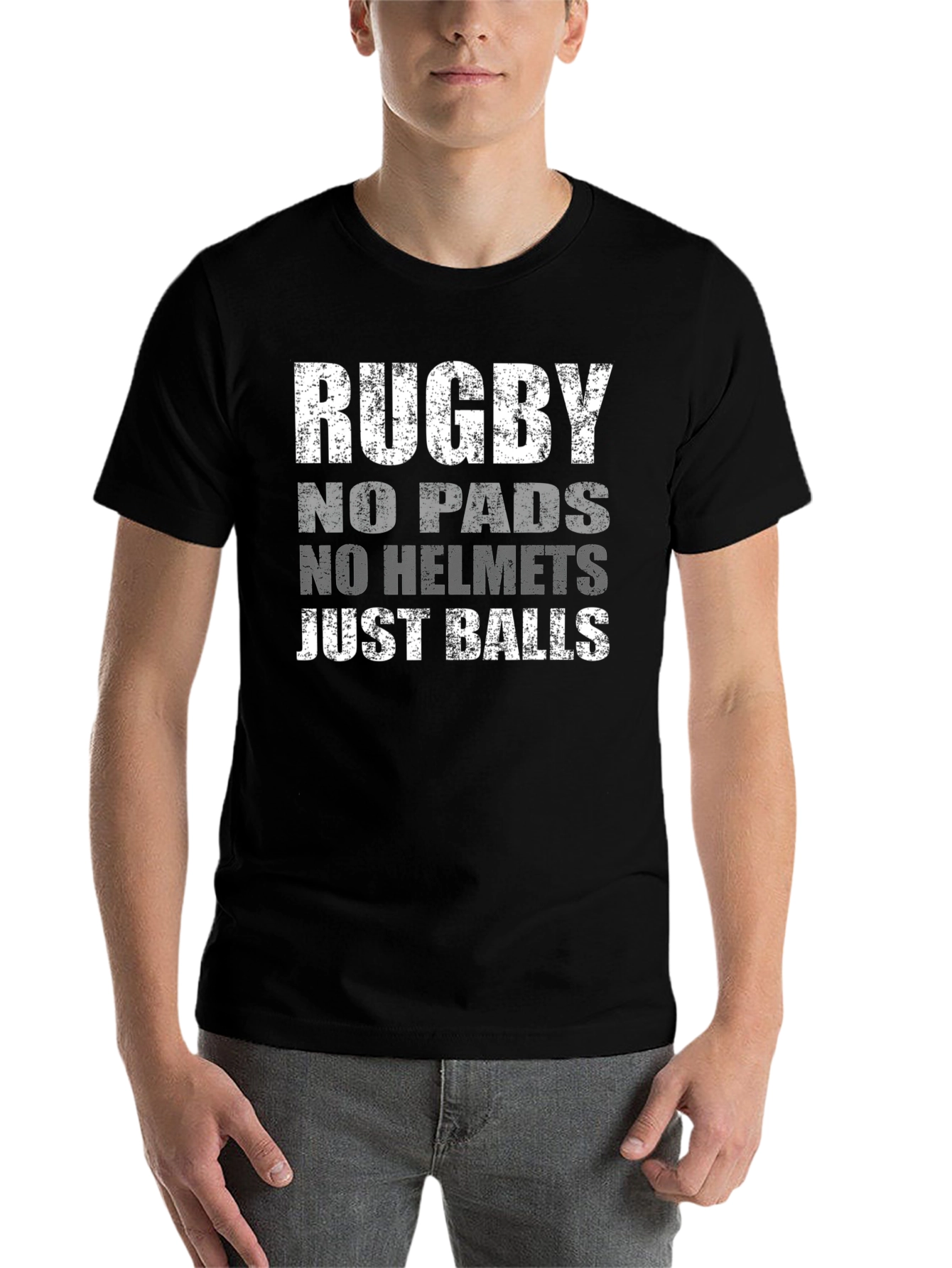 Rugby No Pads No Helmet Just Balls T-Shirt