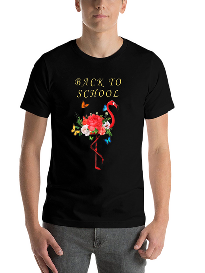 Back to School Flamingo Floral T-Shirt