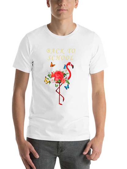Back to School Flamingo Floral T-Shirt