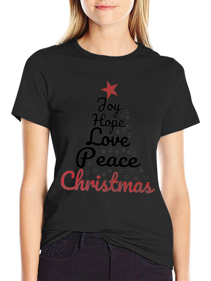 Christmas Joy Hope Peace Love Holiday T-Shirt