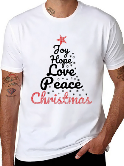 Christmas Joy Hope Peace Love Holiday T-Shirt