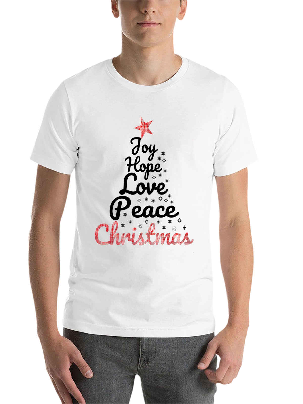 Christmas Joy Hope Peace Love Holiday T-Shirt