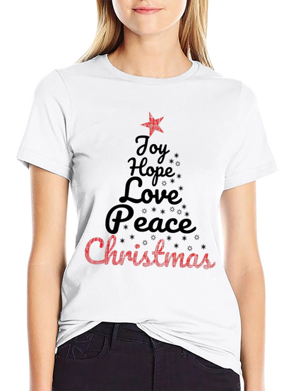 Christmas Joy Hope Peace Love Holiday T-Shirt