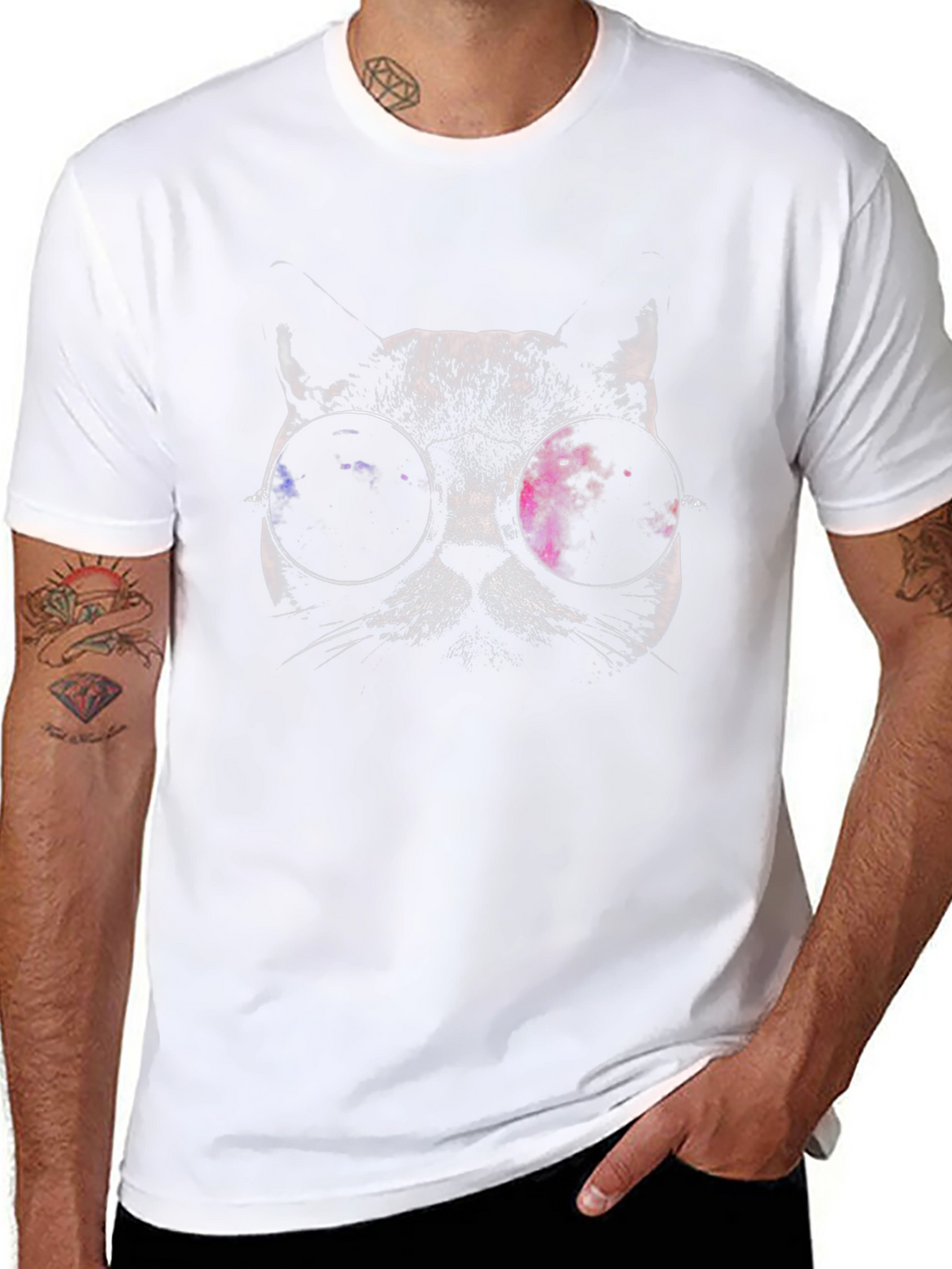 Cool Cat in Shades Graphic Tee