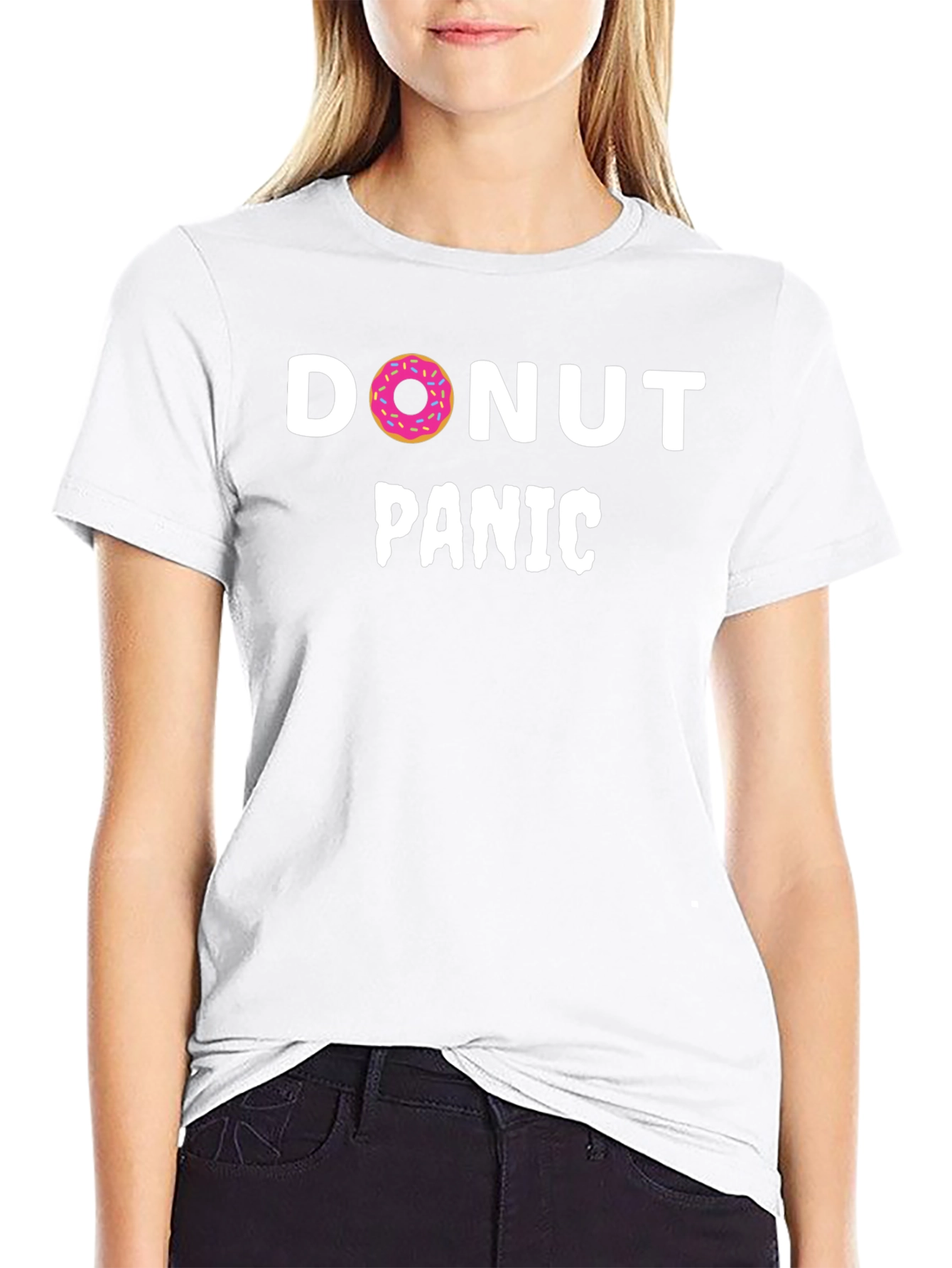 Donut Panic T-Shirt - Funny Graphic Tee