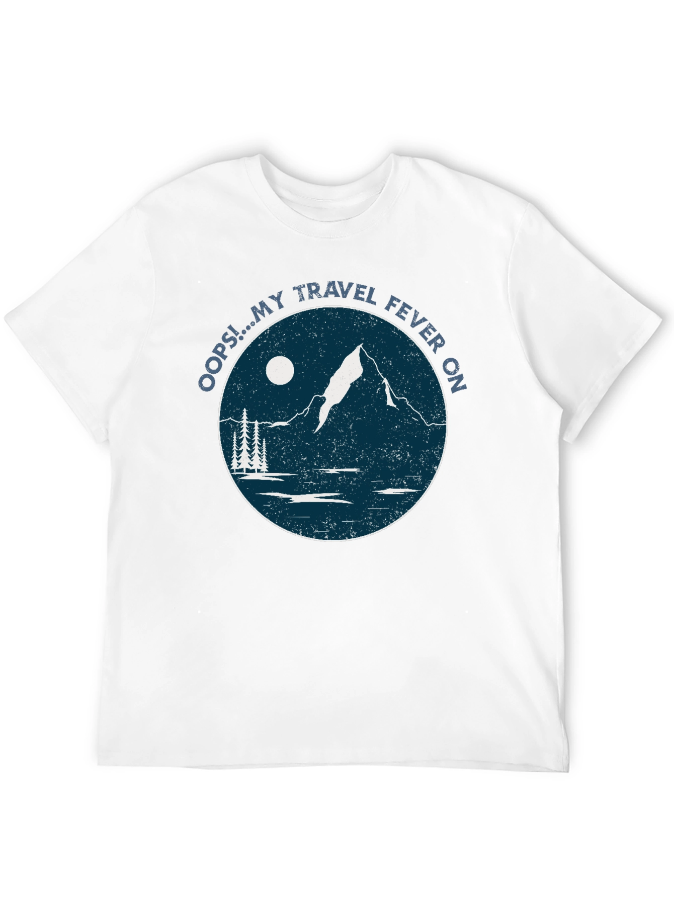 Travel Fever Graphic T-Shirt - Black Mountain Design