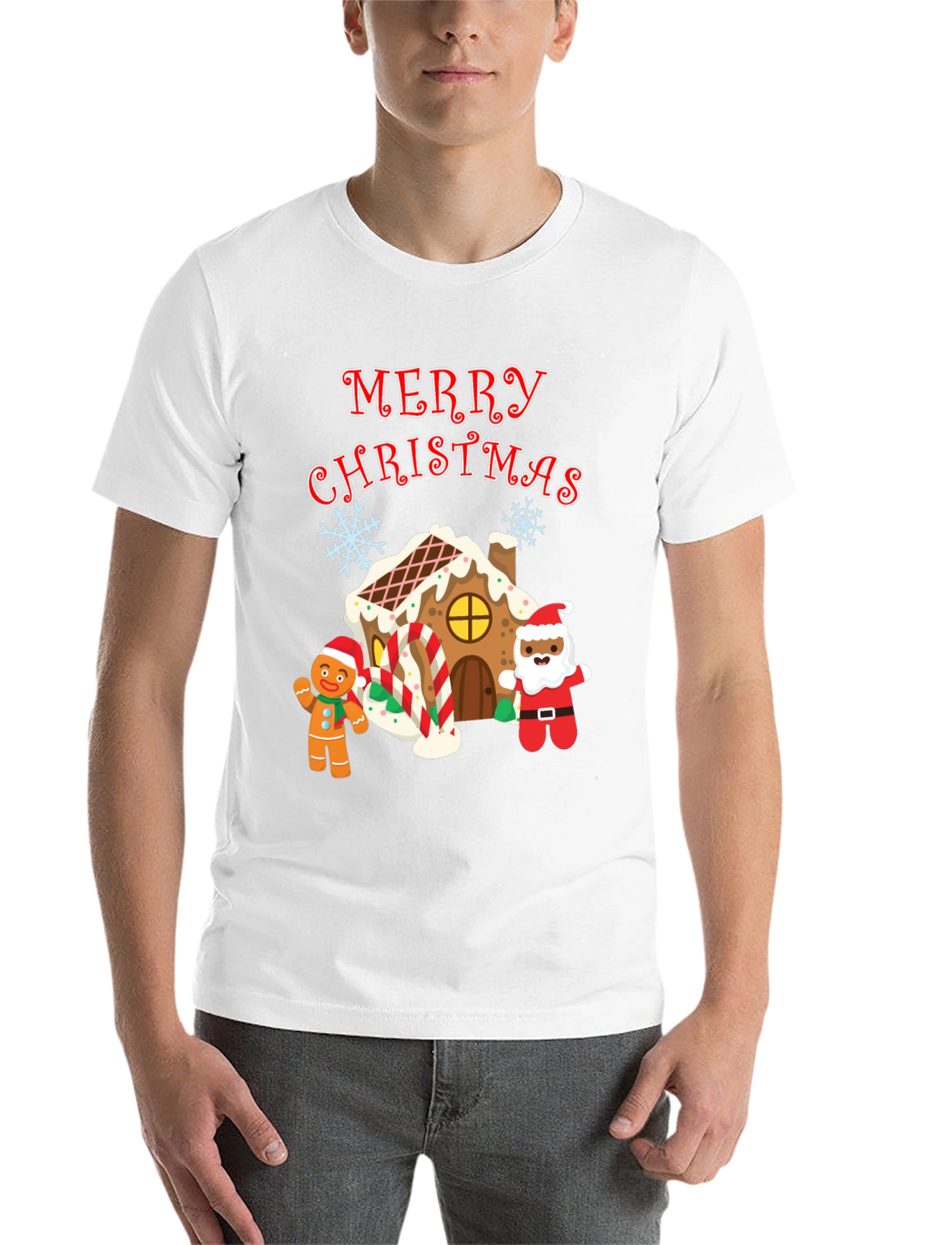 Festive Merry Christmas Graphic T-Shirt
