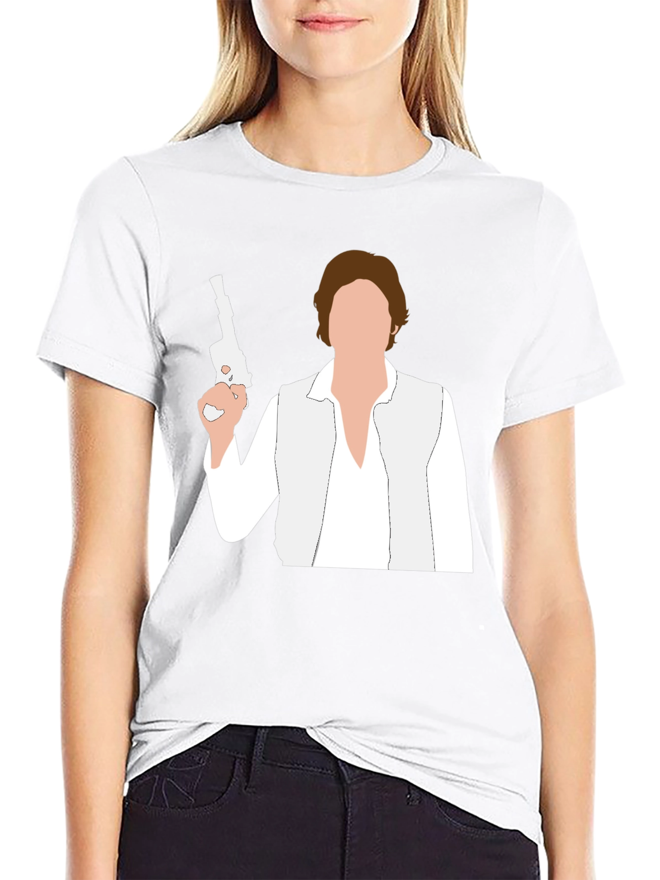 Han Solo Silhouette Graphic T-Shirt