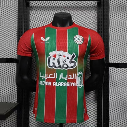 2025-26 Daman Player Version Jersey-Men's Red and Green