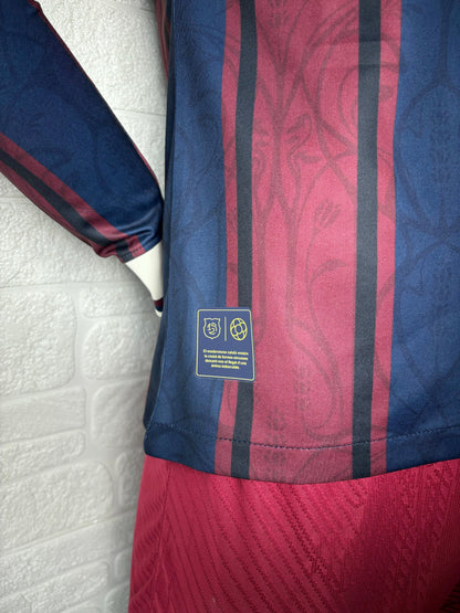 2025-26 Barcelona 125th Anniversary Player Version Long Sleeve