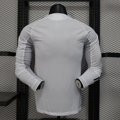 2025-26 Real Madrid Home Long Sleeve Player Version Jersey - Men's