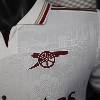 2025-26 Arsenal Second Away White Player Version Jersey - Men's