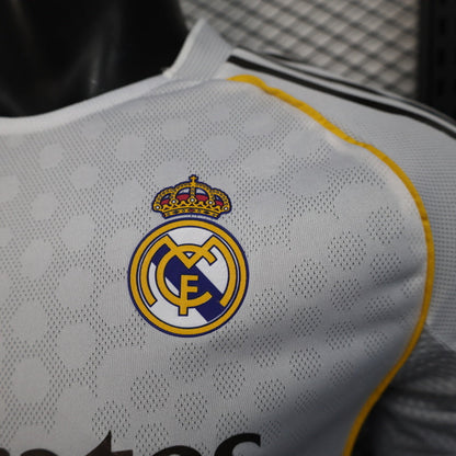 2025-26 Real Madrid Home Long Sleeve Player Version Jersey - Men's