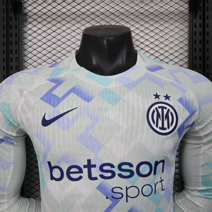 2025-26 Inter Milan Away Long Sleeve Player Version Jersey - Men's