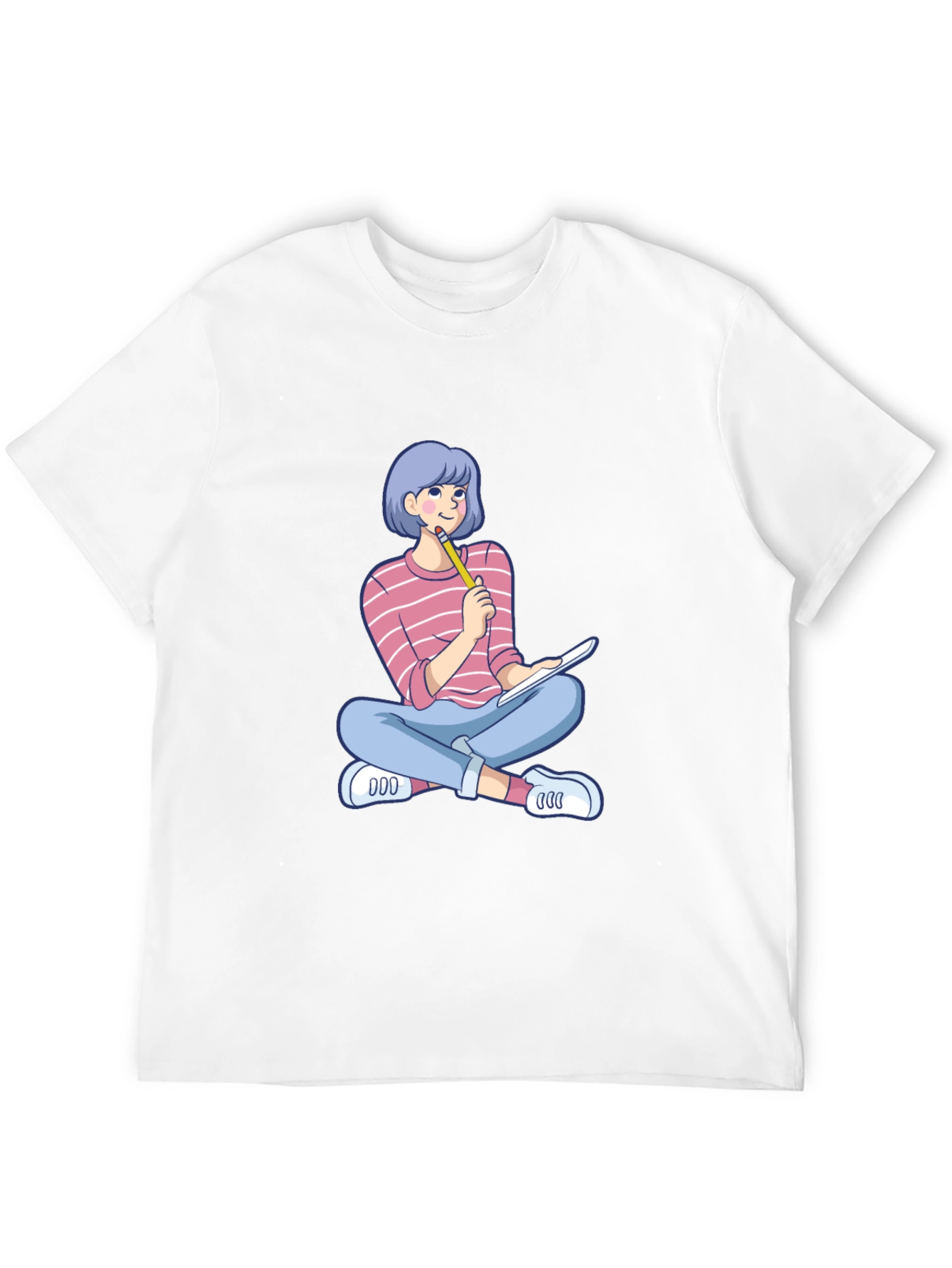 Cartoon Girl Design T-Shirt