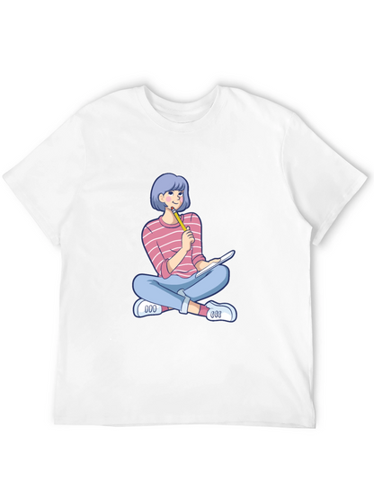 Cartoon Girl Design T-Shirt