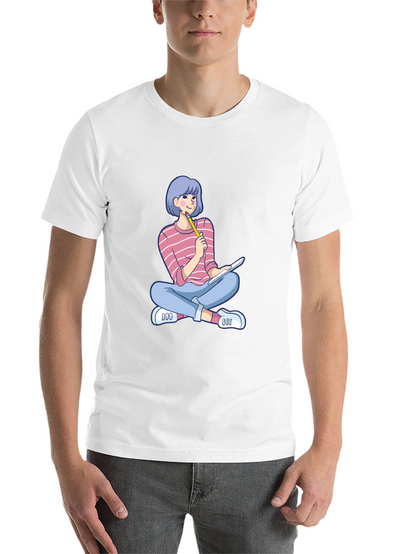 Cartoon Girl Design T-Shirt
