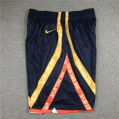Men's Golden State Warriors Navy City Edition Basketball Shorts1