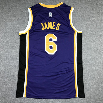 Men's Los Angeles Lakers LeBron James #6 Purple 2022/23 Swingman Player Jerseys