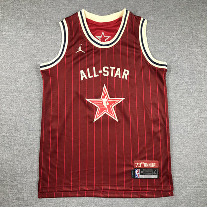 Men's Golden State Warriors Stephen Curry #30 Red 2024 NBA All-Star Game Swingman Jerseys