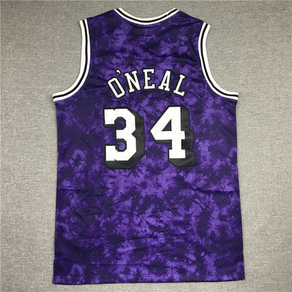 Men's Los Angeles Lakers Shaquille O'Neal #34 Purple Galaxy Swingman Jerseys