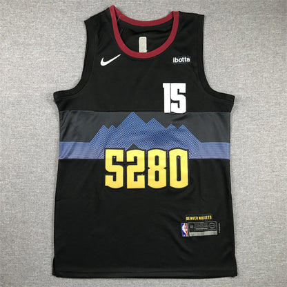 Men's Denver Nuggets Nikola Jokic #15 Black 2023/24 Swingman Jerseys - City Edition