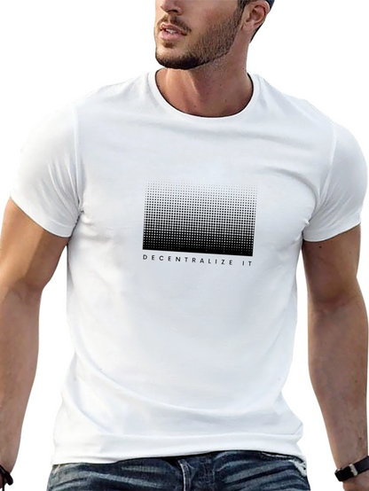 Decentralize It Black Graphic Tee
