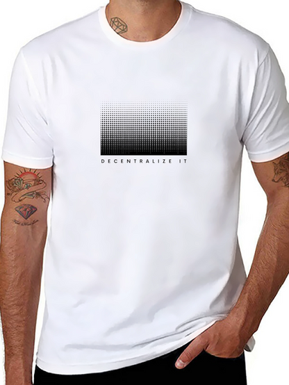 Decentralize It Black Graphic Tee