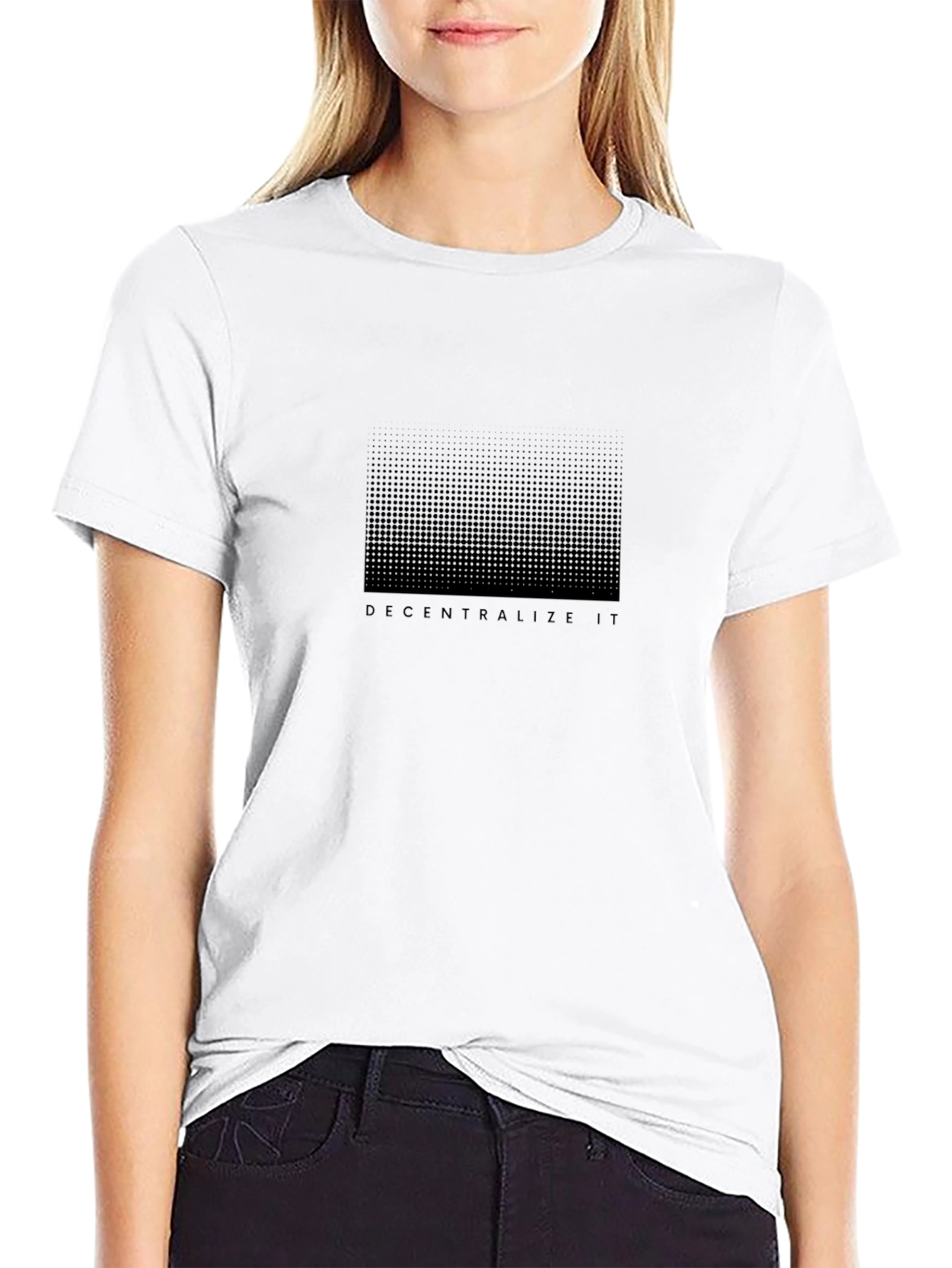 Decentralize It Black Graphic Tee