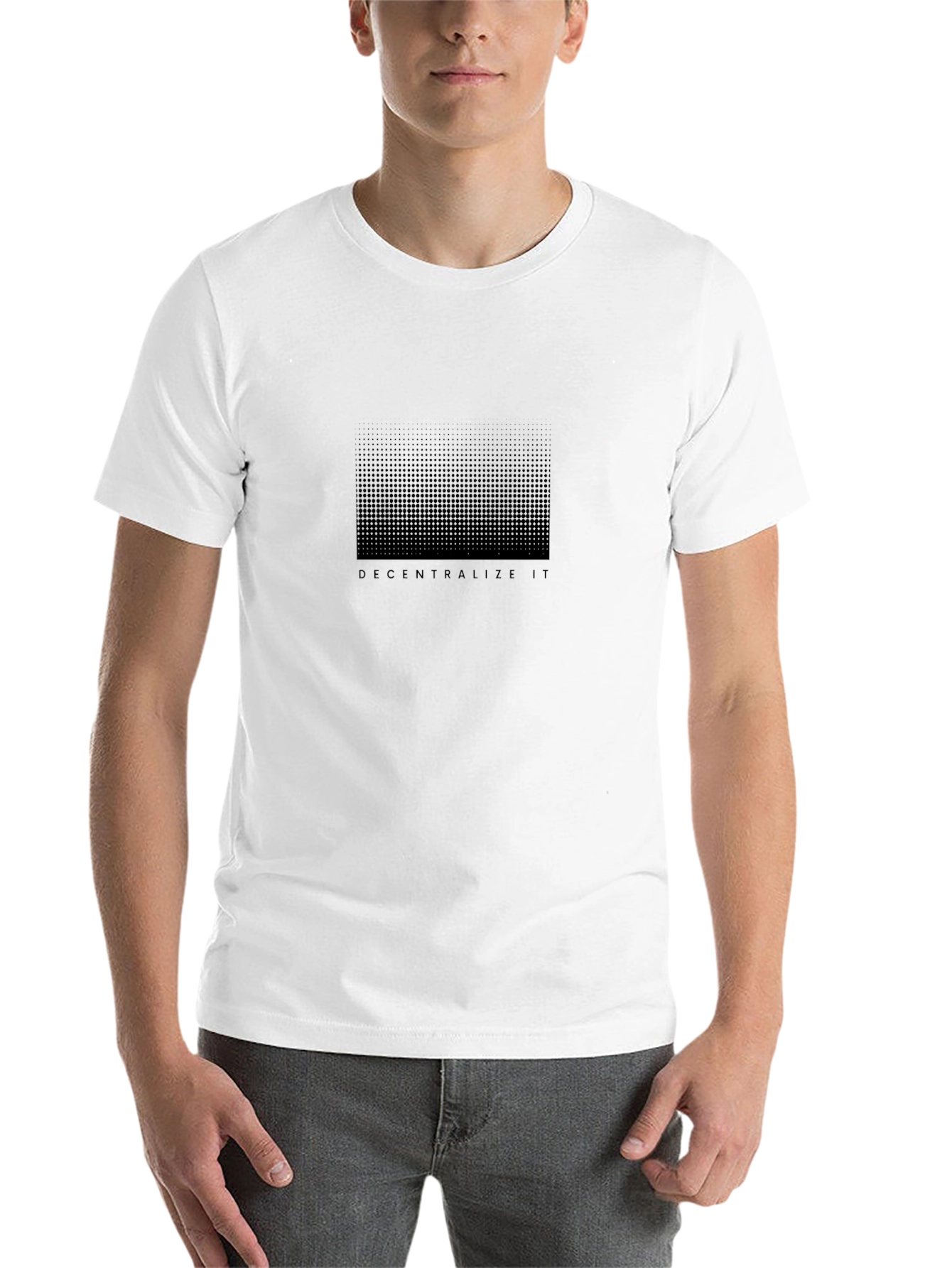Decentralize It Black Graphic Tee