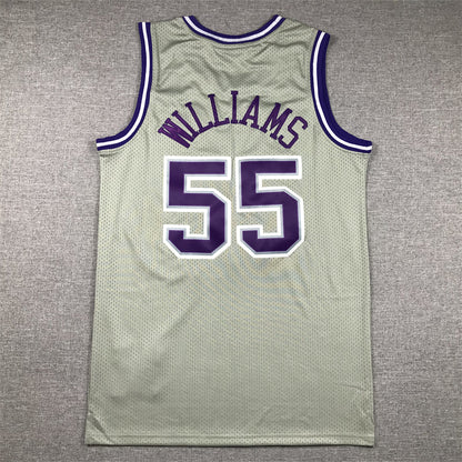 Men's Sacramento Kings Jason Williams #55 Gray 2000/01 Hardwood Classics Swingman Jerseys