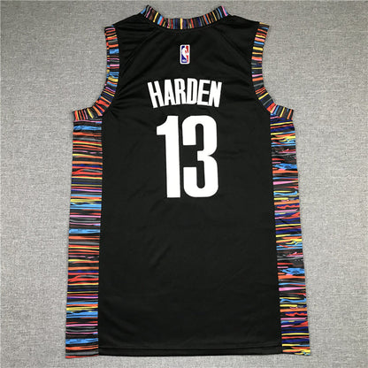 Men's Brooklyn Nets James Harden #13 NBA Black Fashion Jerseys - City Edition