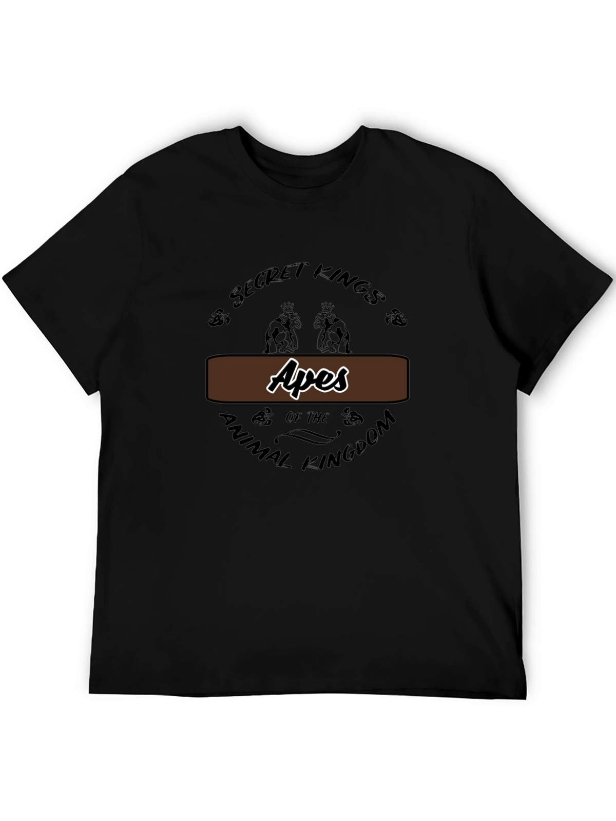 Apes Secret Kings Graphic T-Shirt - Animal Kingdom Tee