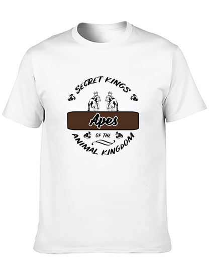 Apes Secret Kings Graphic T-Shirt - Animal Kingdom Tee