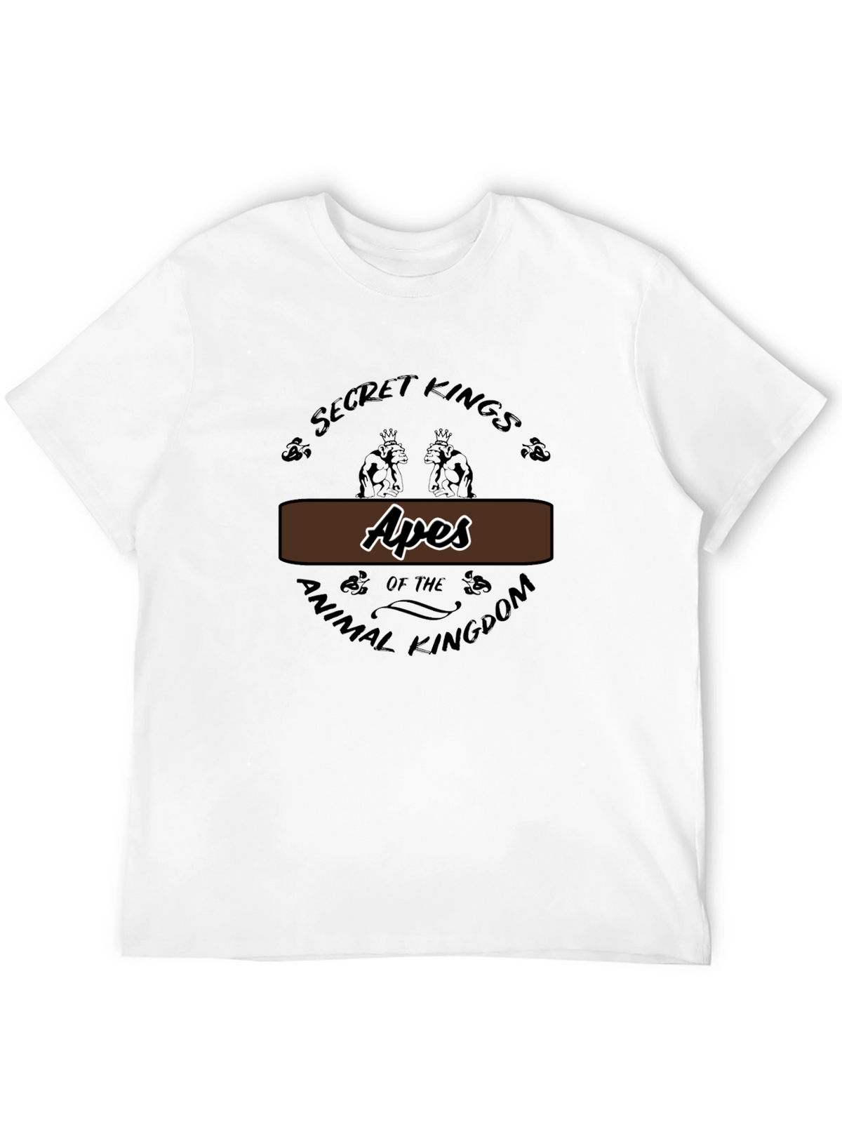 Apes Secret Kings Graphic T-Shirt - Animal Kingdom Tee