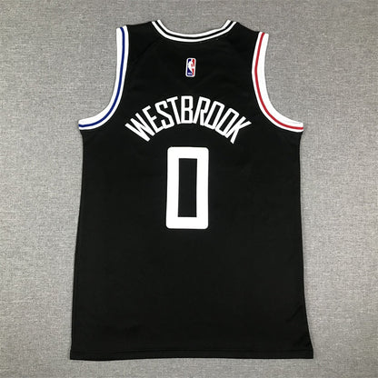Men's LA Clippers Russell Westbrook #0 Black 2022/23 Fastbreak Jerseys - City Edition